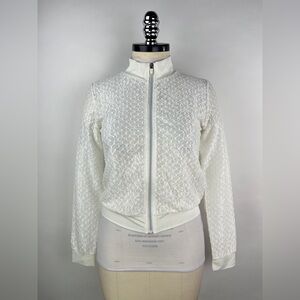 💚 3229. Lace Zipper Front Top